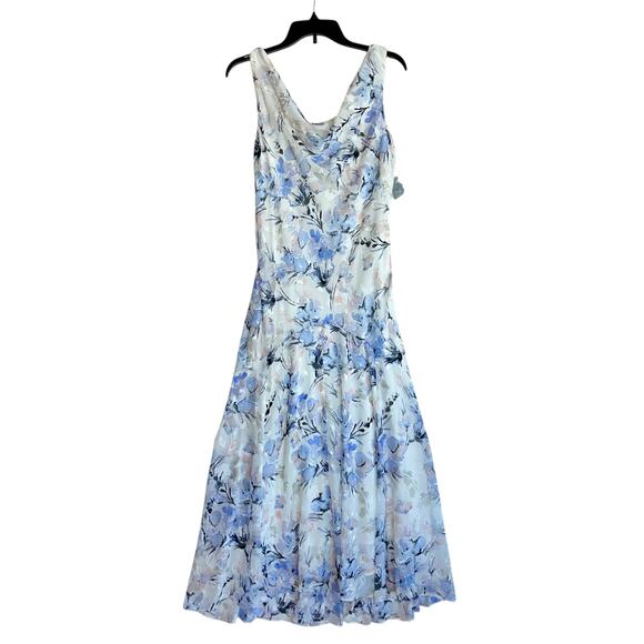 Alex Evenings Dress Midi Shawl Floral Wedding - Picture 1 of 11